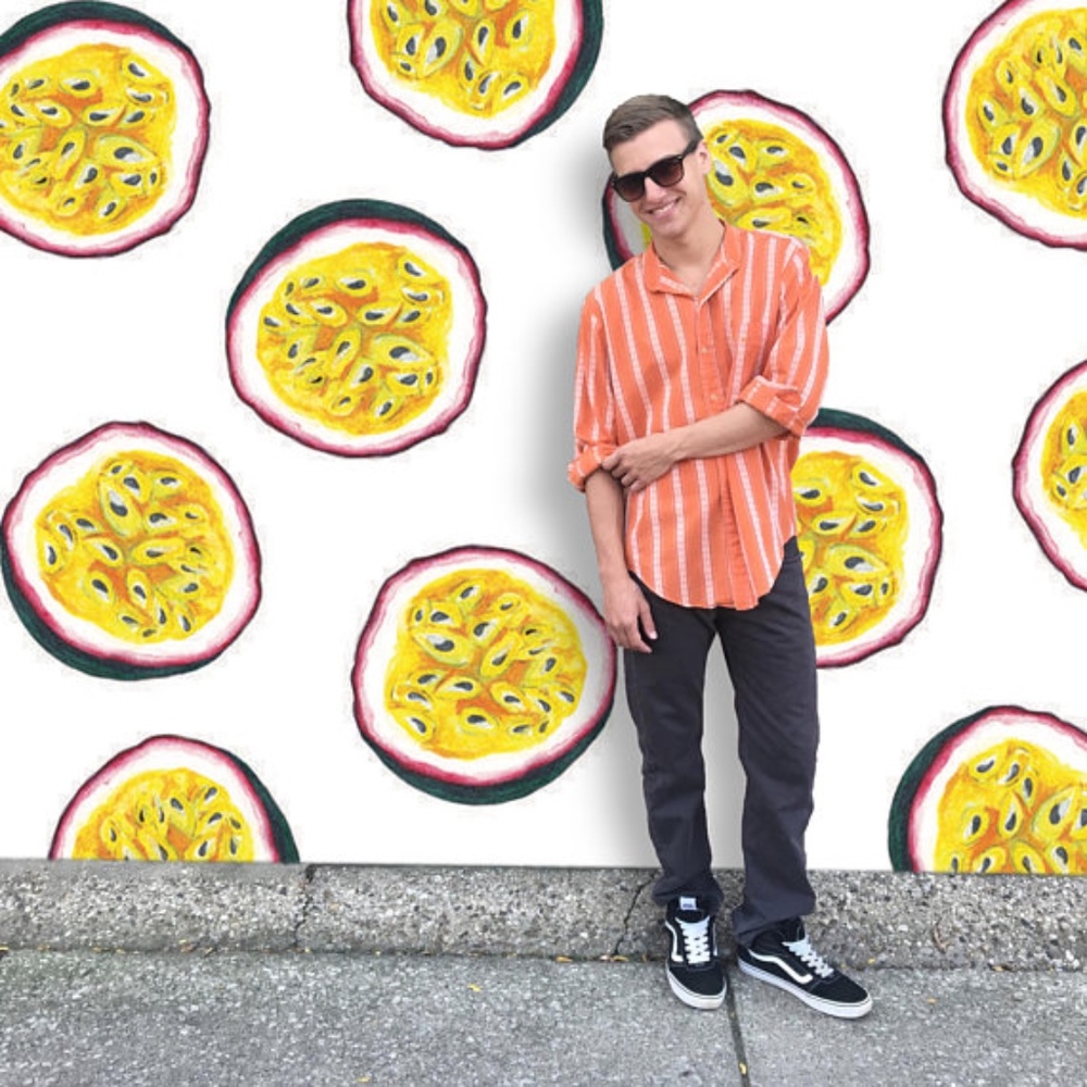 Vintage 1970's Men's Orange Button Up Shirt